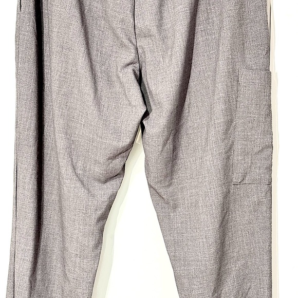 Cuddl Duds Womens Scrub Jogger Cargo Pant Sz M Light Gray Drawstring Waist - Picture 8 of 11